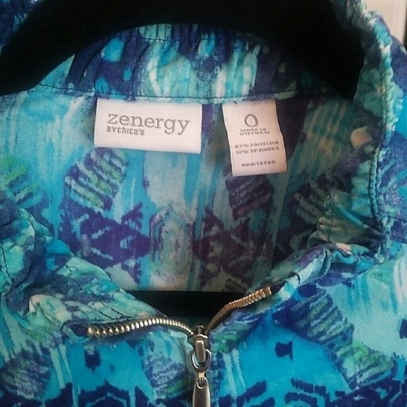 Chico's Zenergy Light Jacket Like New Small Medium - Picture 3 of 4